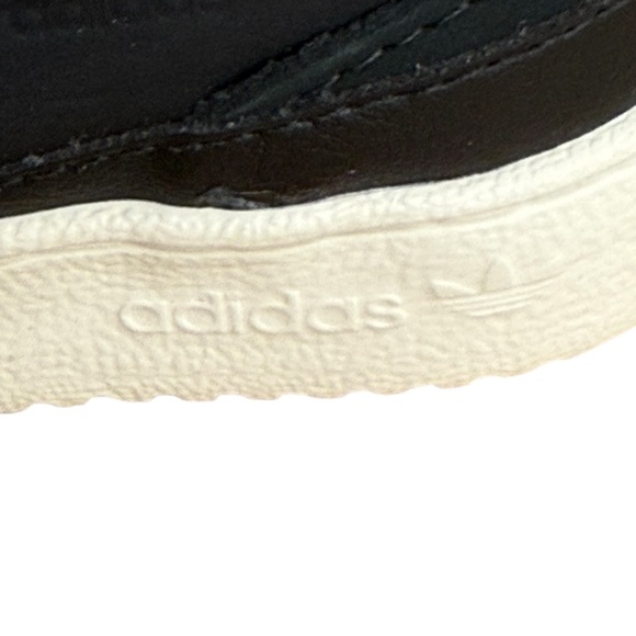 adidas Baby Forum Low Elastic Lace Sneaker Size 6K Black/White/Cream White Shoes - Picture 8 of 11